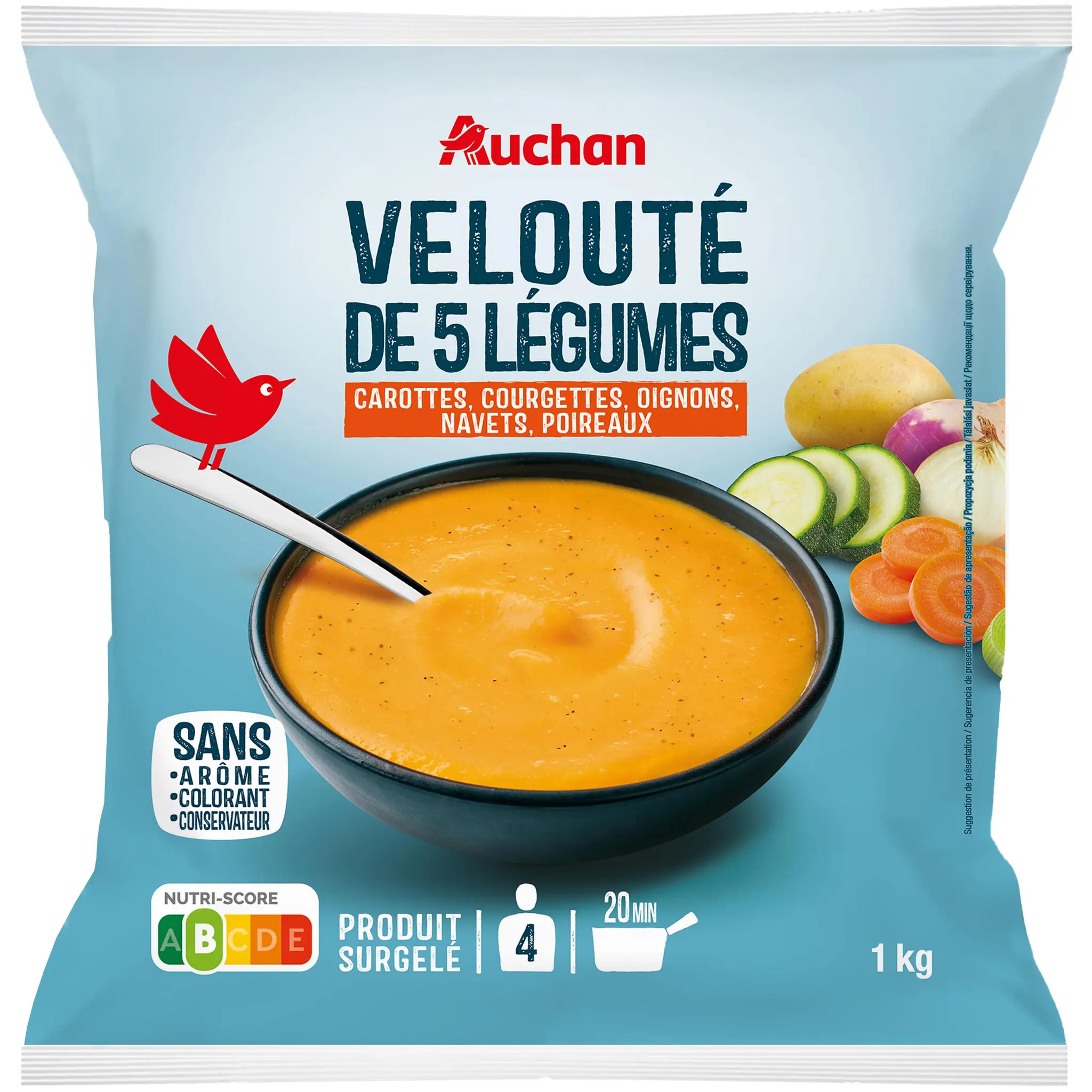 AUCHAN Soupe aux 5 légumes