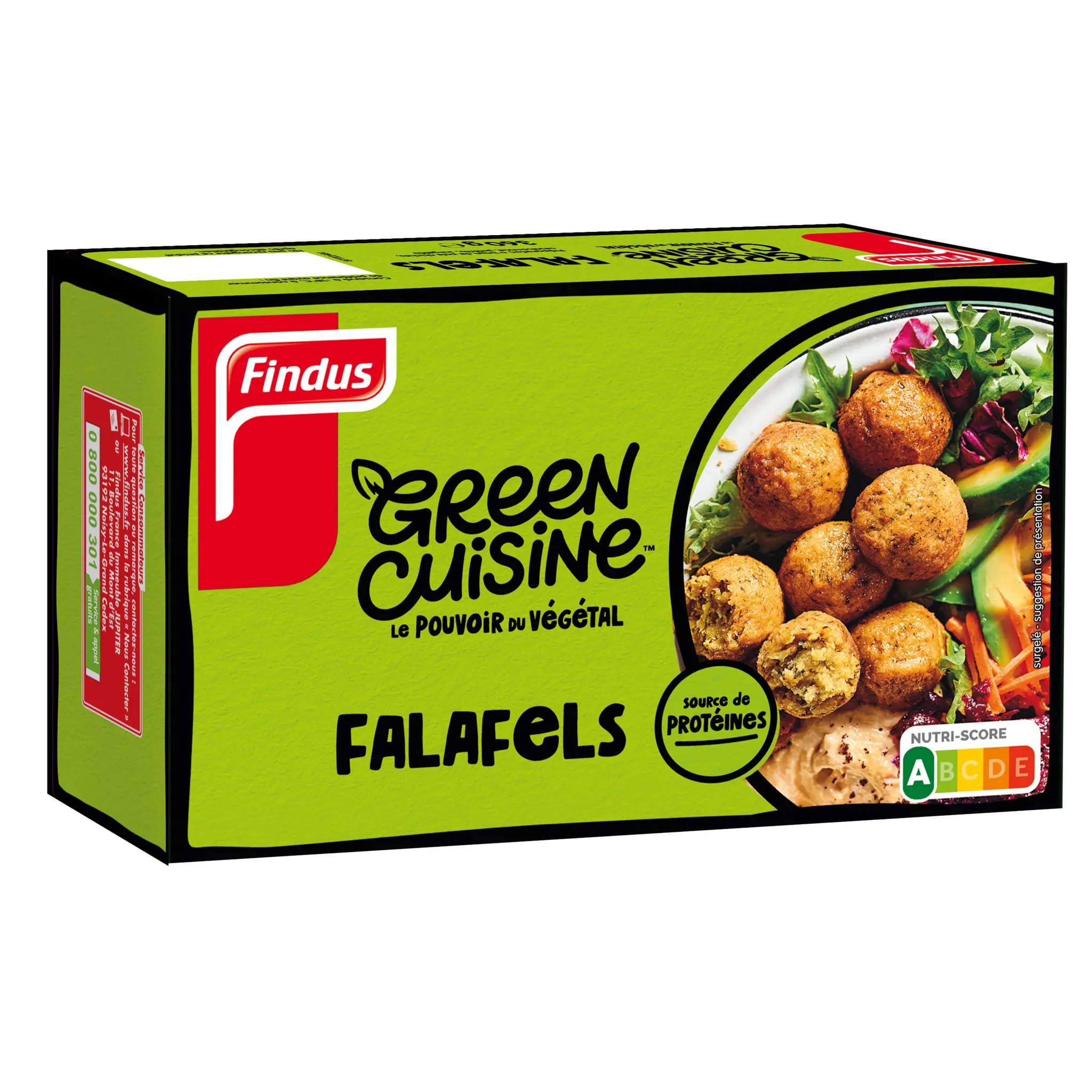 FINDUS Green cuisine falafels pois chiches