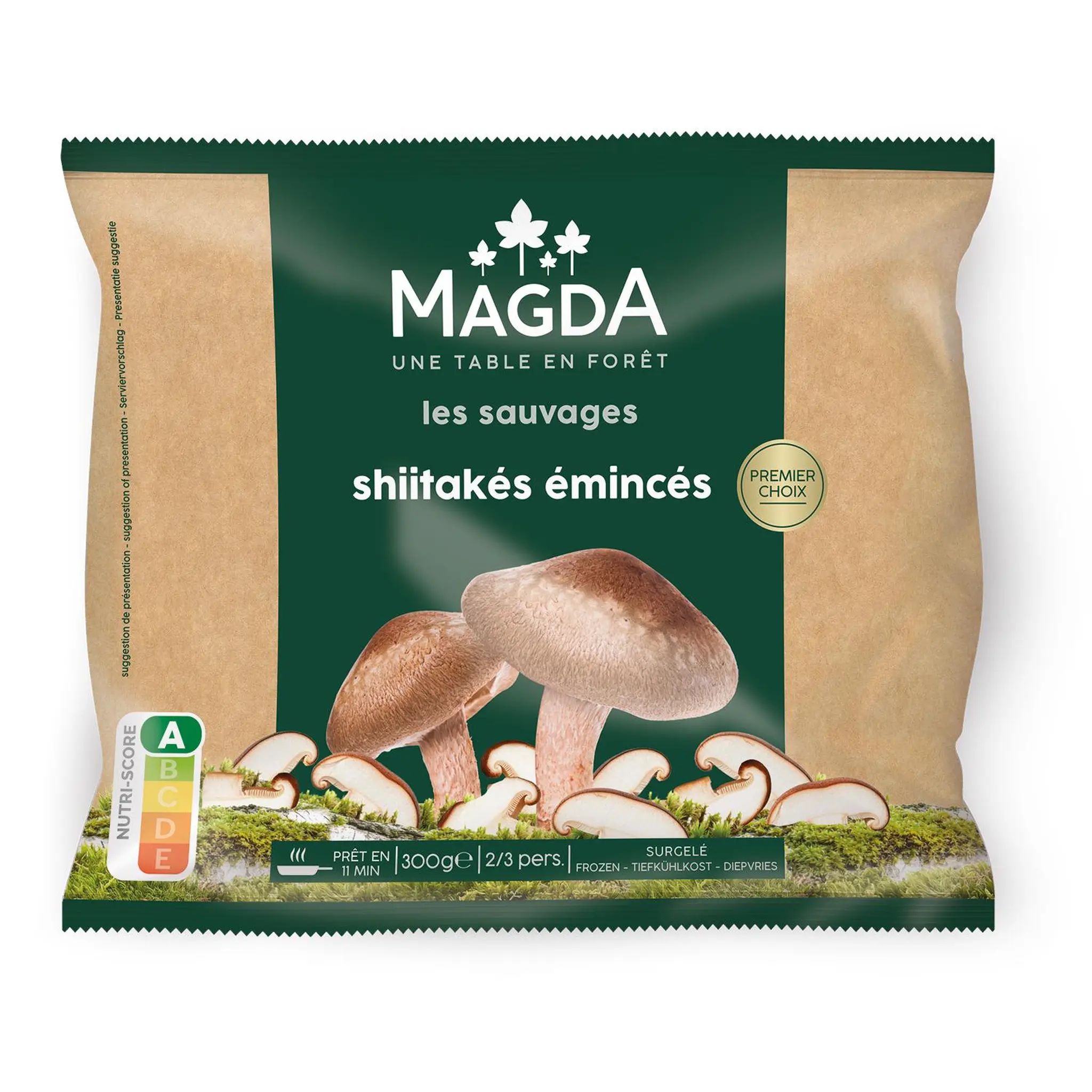 MAGDA Shiitakés émincés surgelés