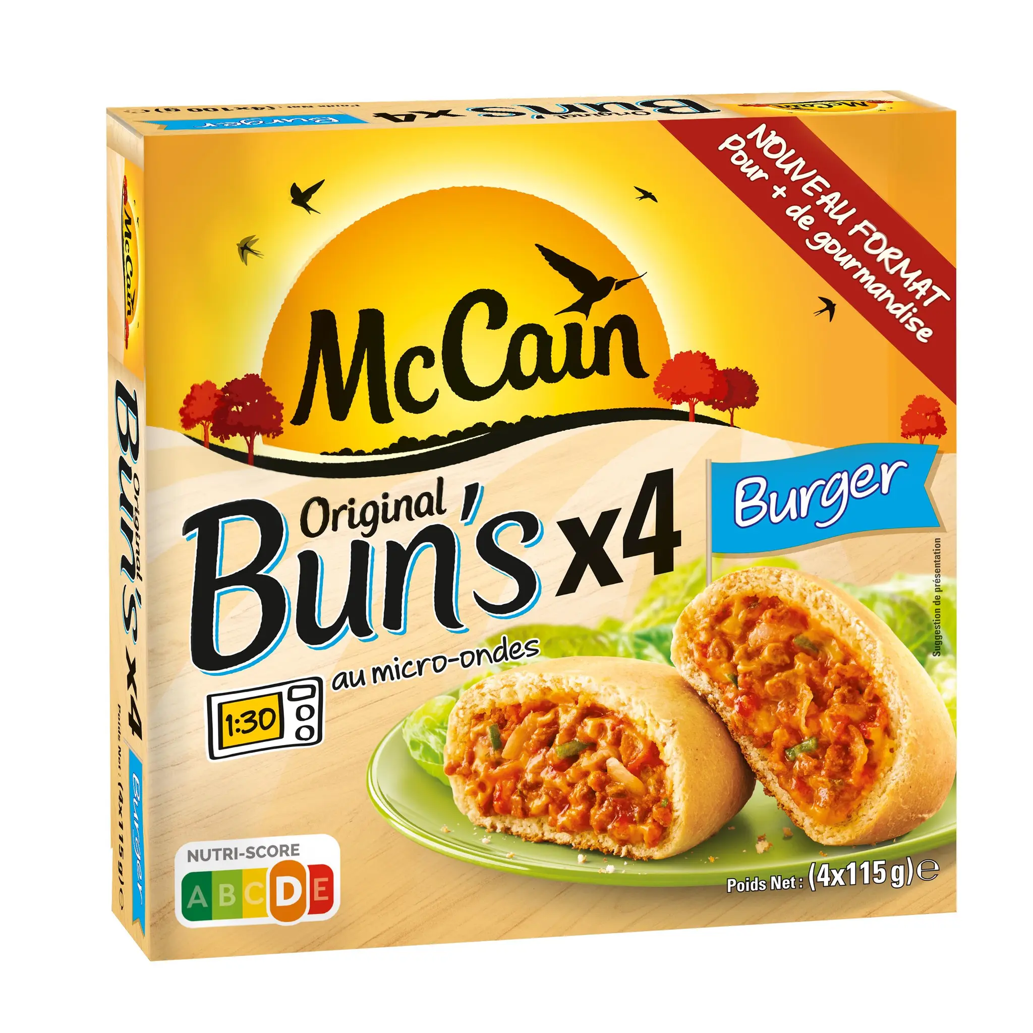 MCCAIN Original bun's burger
