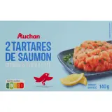 AUCHAN Tartare de saumon citron ciboulette
