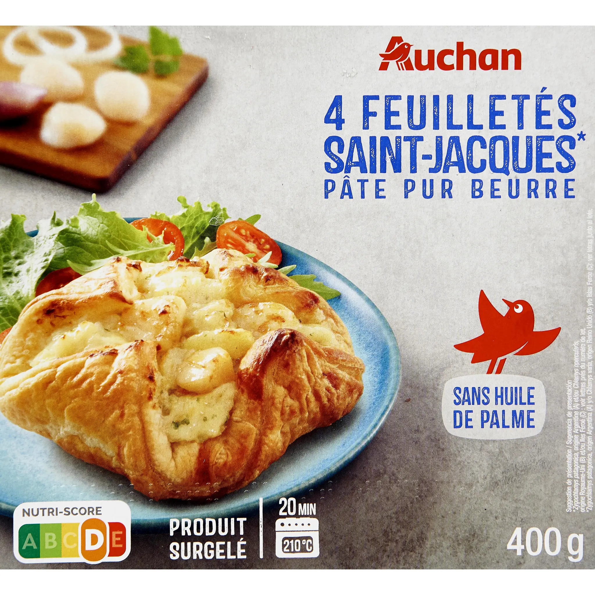 AUCHAN Feuilleté aux Saint-Jacques