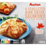 AUCHAN Feuilleté aux 2 saumons