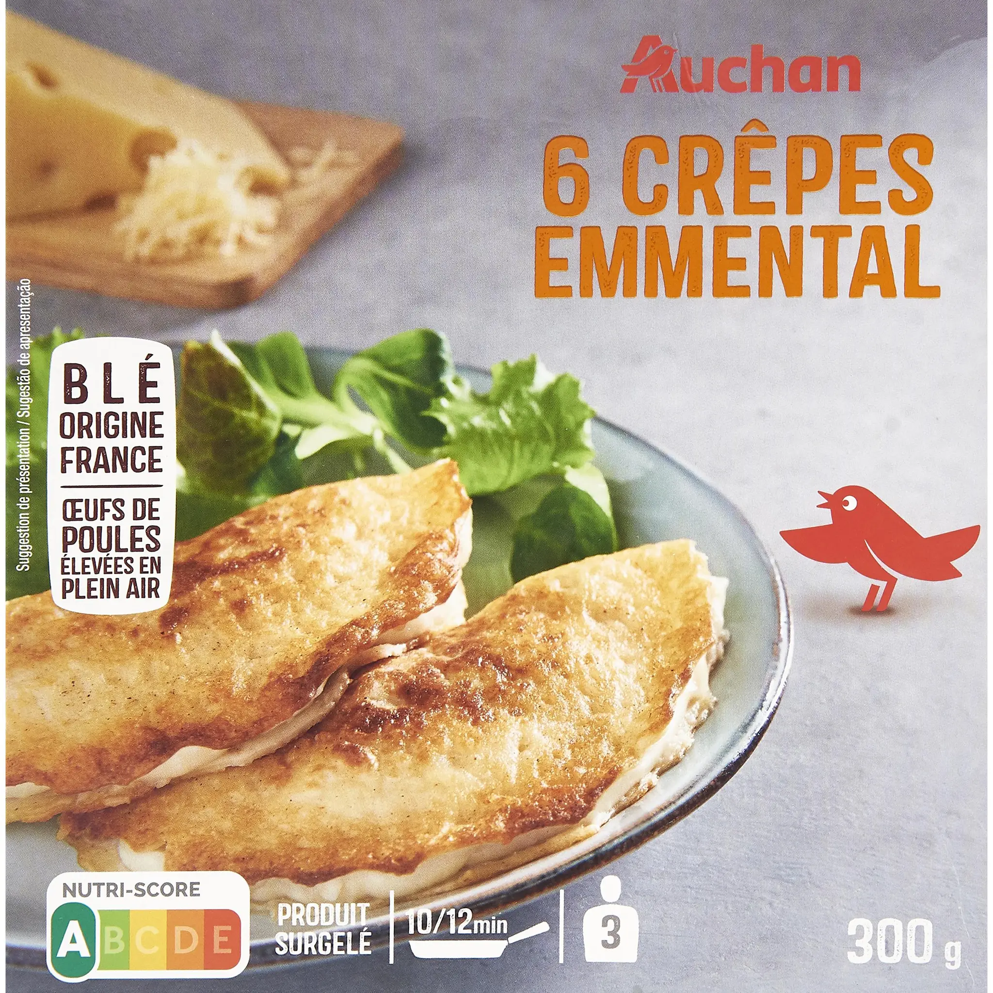 AUCHAN Crêpe à l'emmental