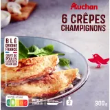 AUCHAN Crêpe fourrée au champignons