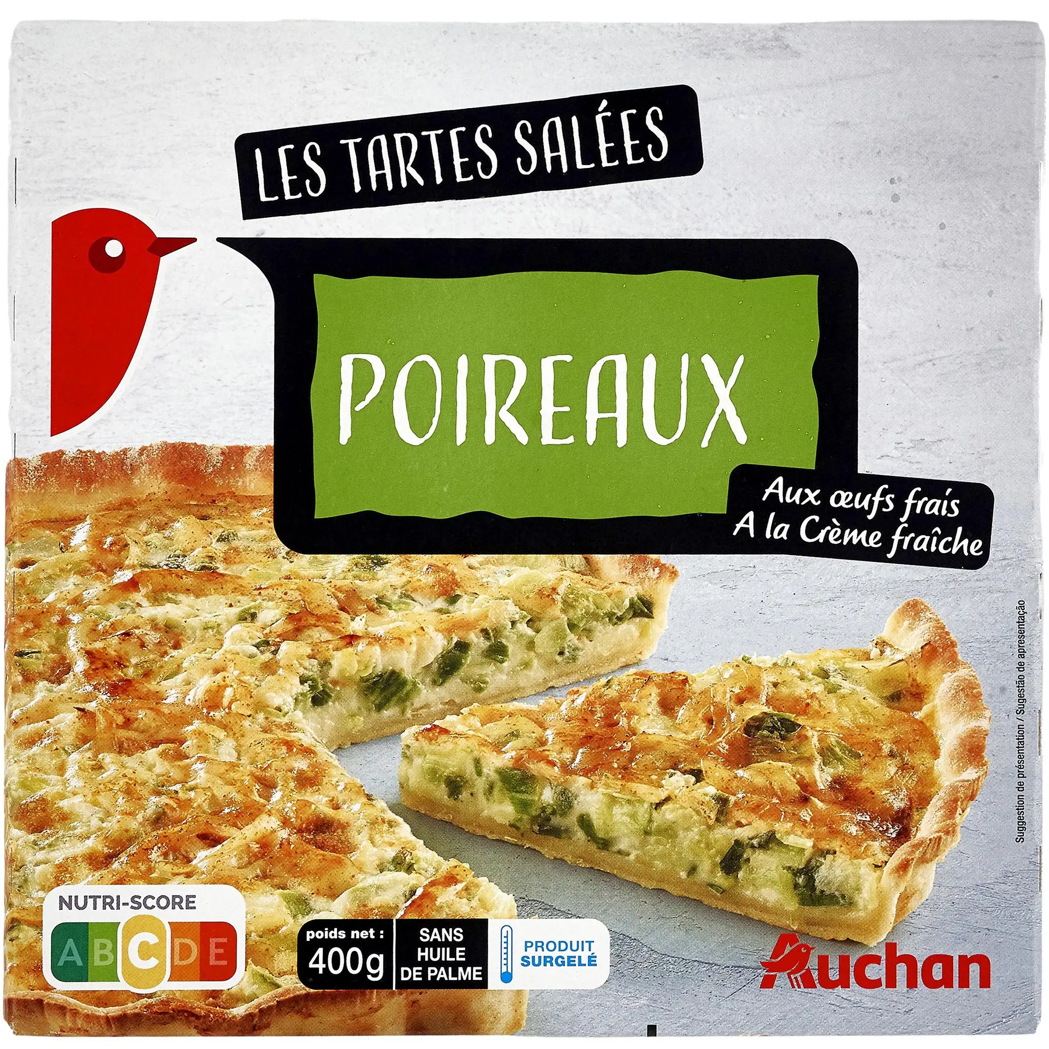 AUCHAN Tarte aux poireaux