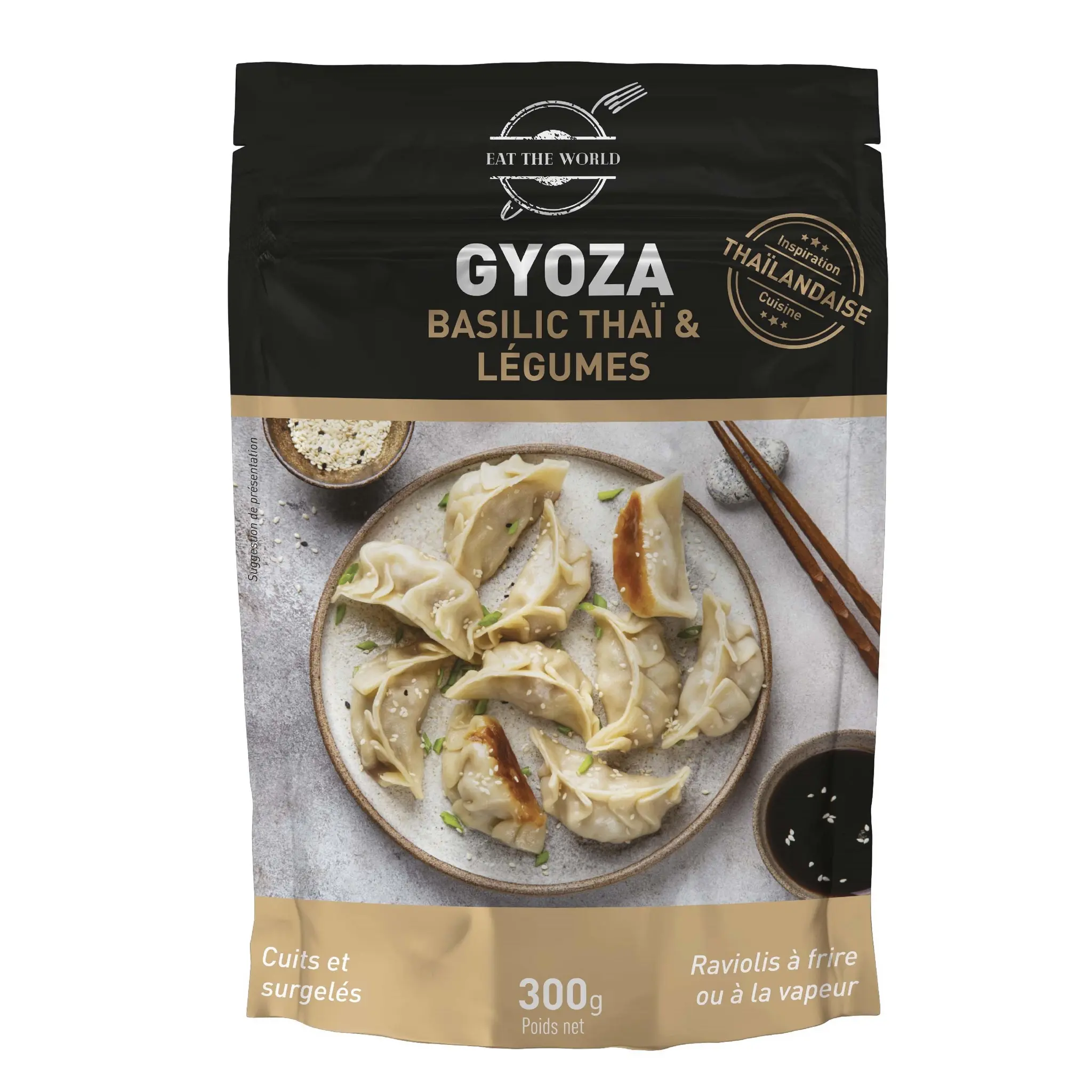 EAT THE WORLD Gyoza basilic thaï et légumes