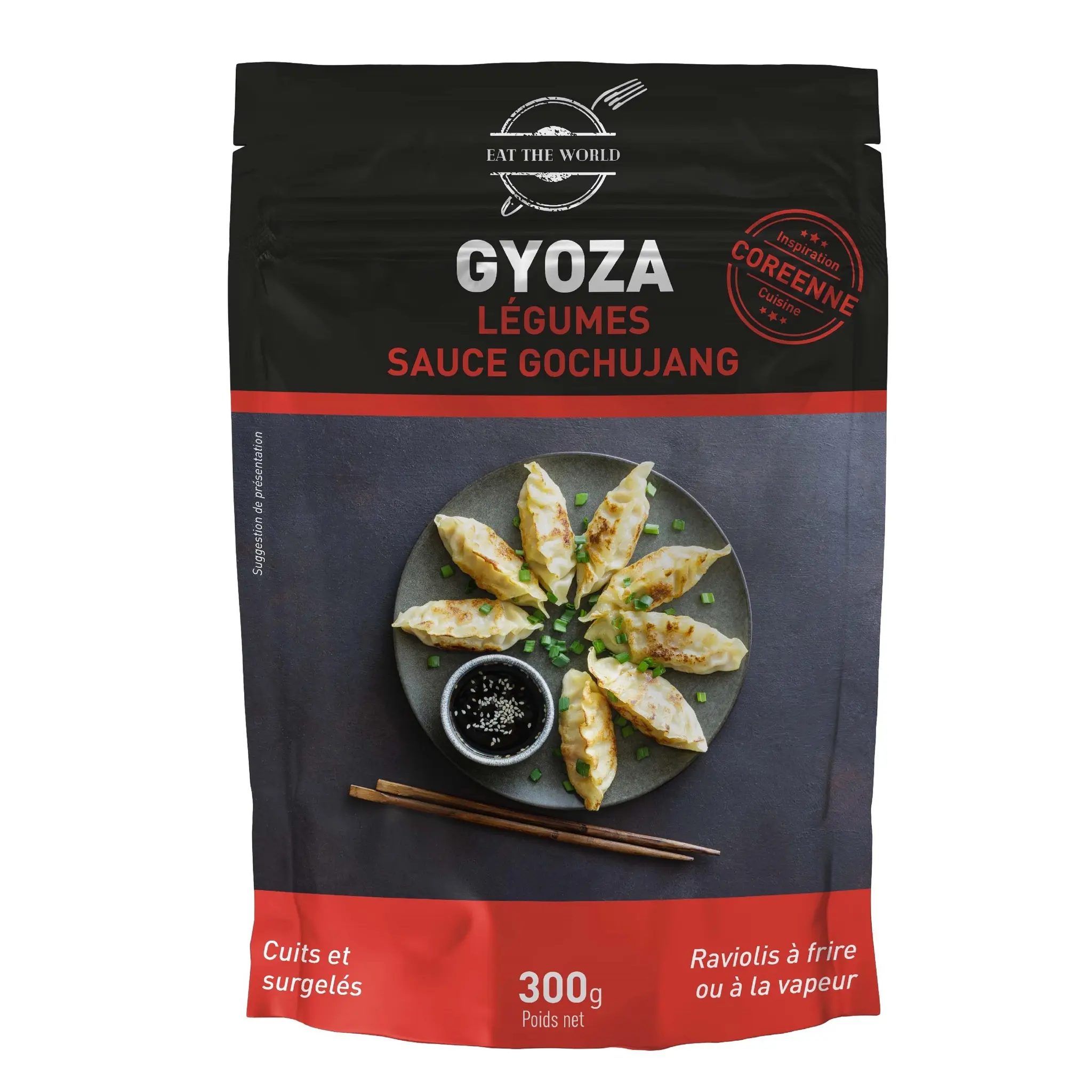EAT THE WORLD Gyoza légumes sauce gochujang