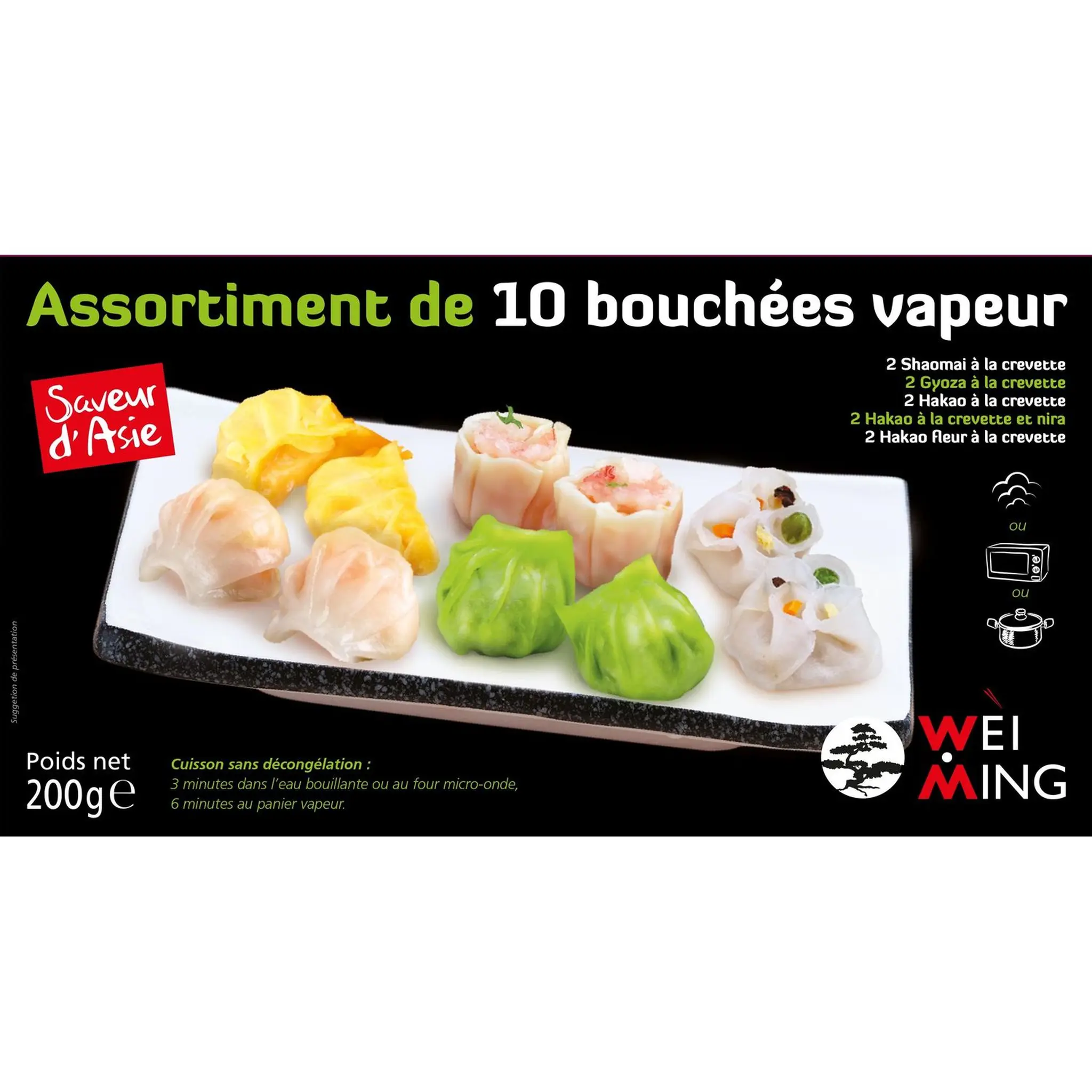 WEI MING Assortiment bouchées vapeur