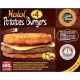 GOUTS & COULEURS Potatoes burgers halal
