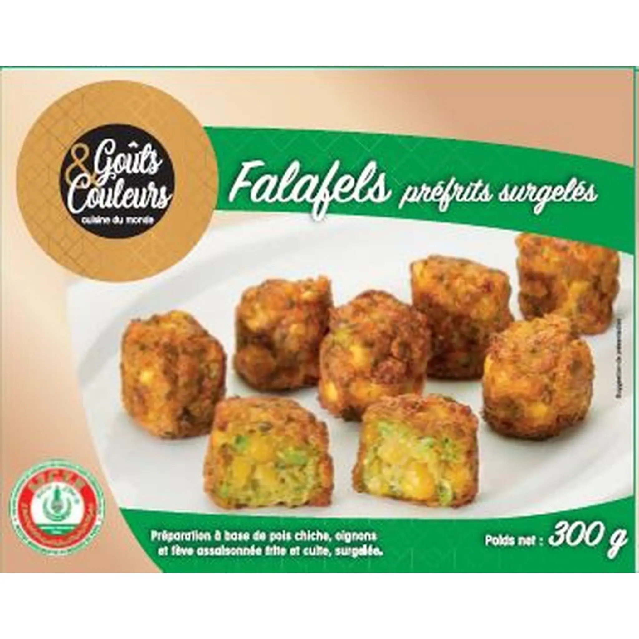 GOUTS & COULEURS Falafels préfrits halal