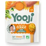 YOOJI Écrasé façon curry carotte millet brocoli patate douce oignon curcuma cumin bio dès 8 mois