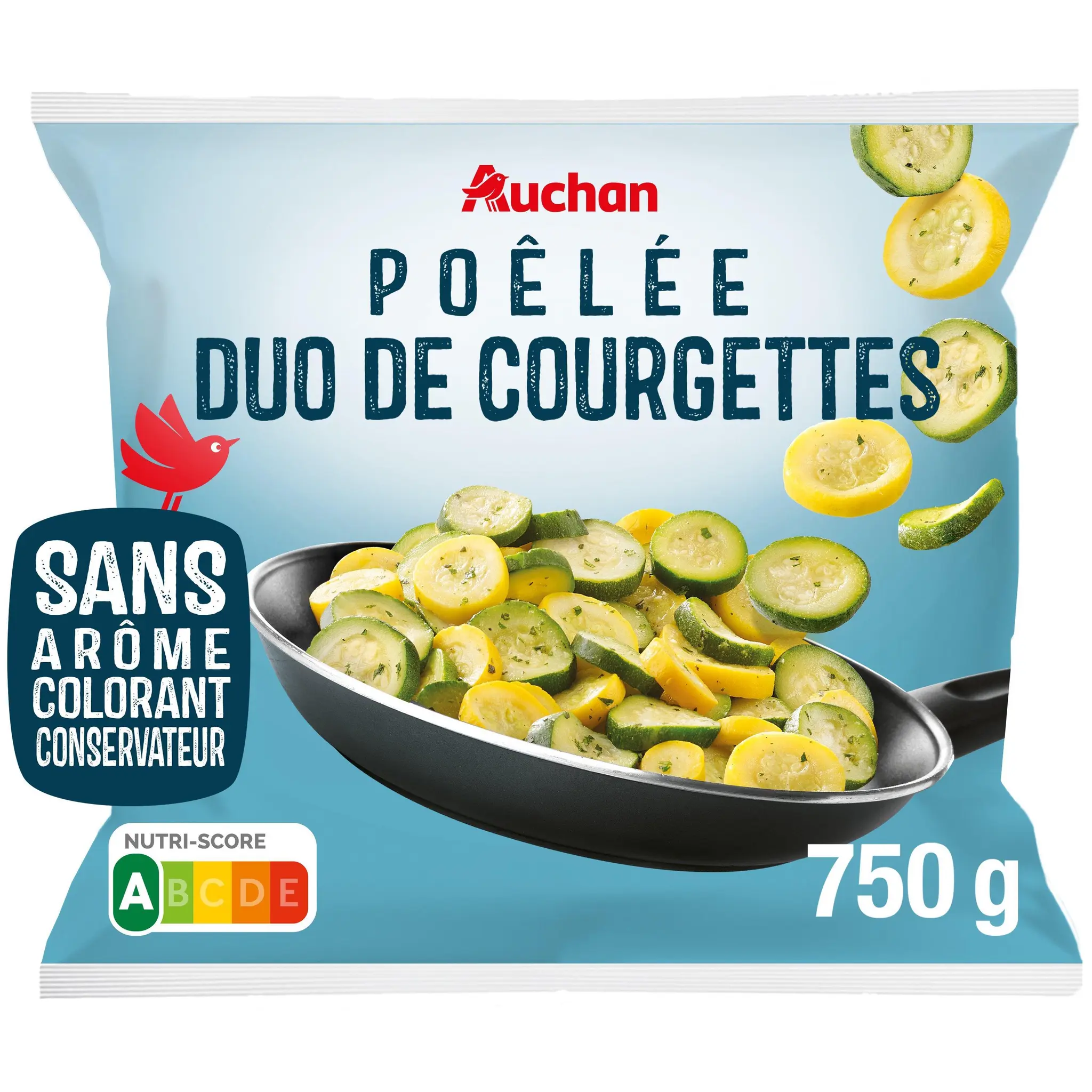 AUCHAN Poêlée duo de courgettes