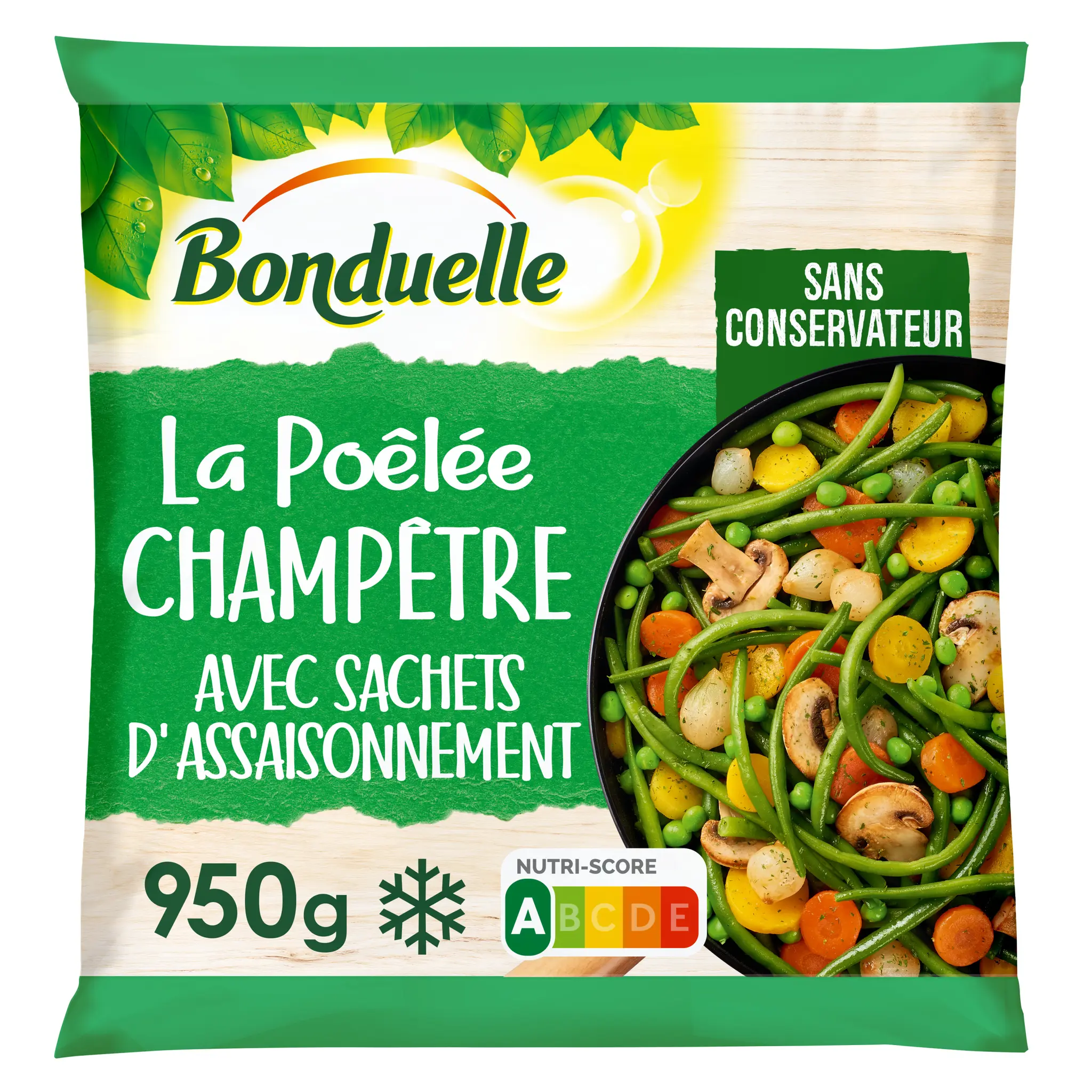 BONDUELLE La Poêlée champêtre avec sachets d assaisonnement