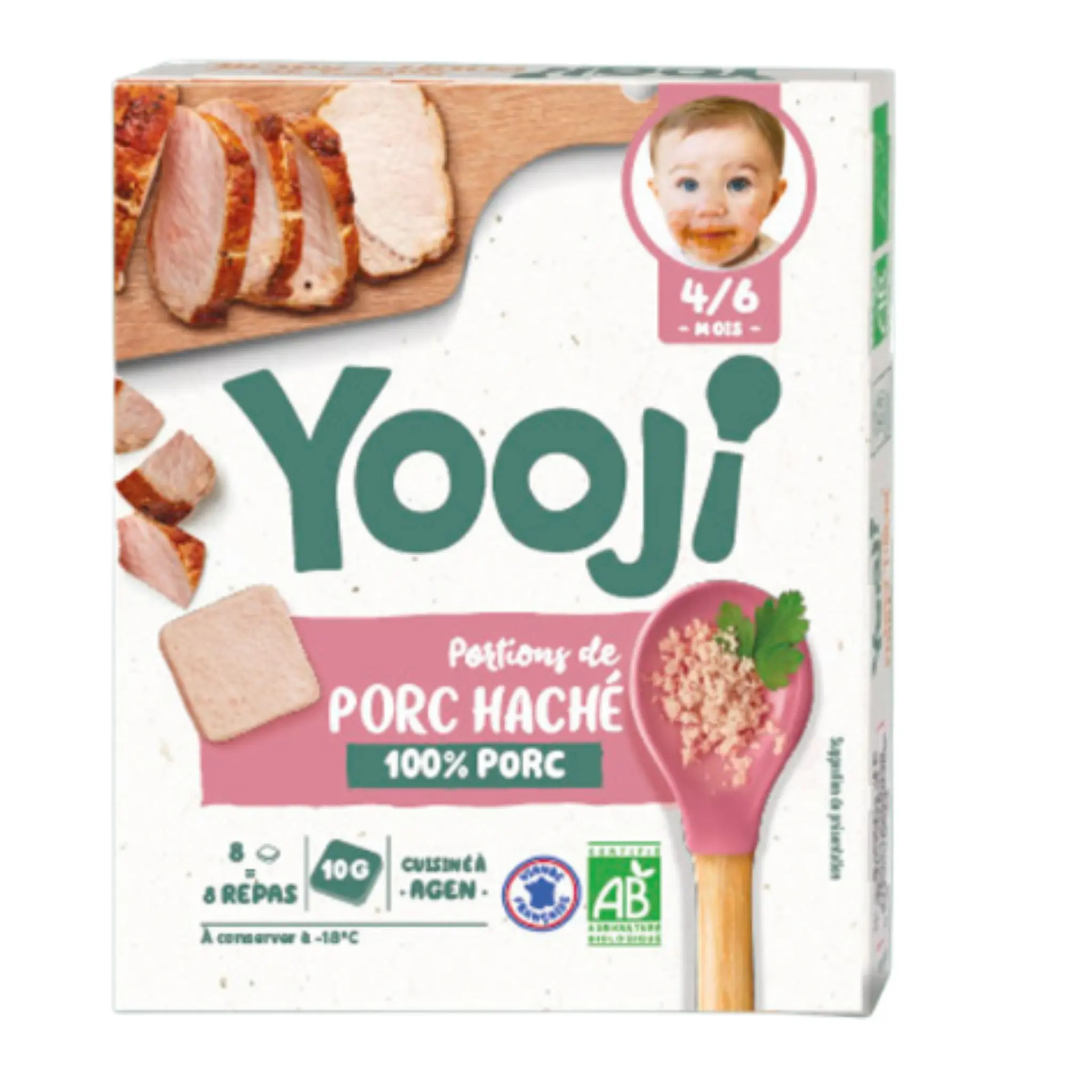 YOOJI Purée porc bio dès 4 mois
