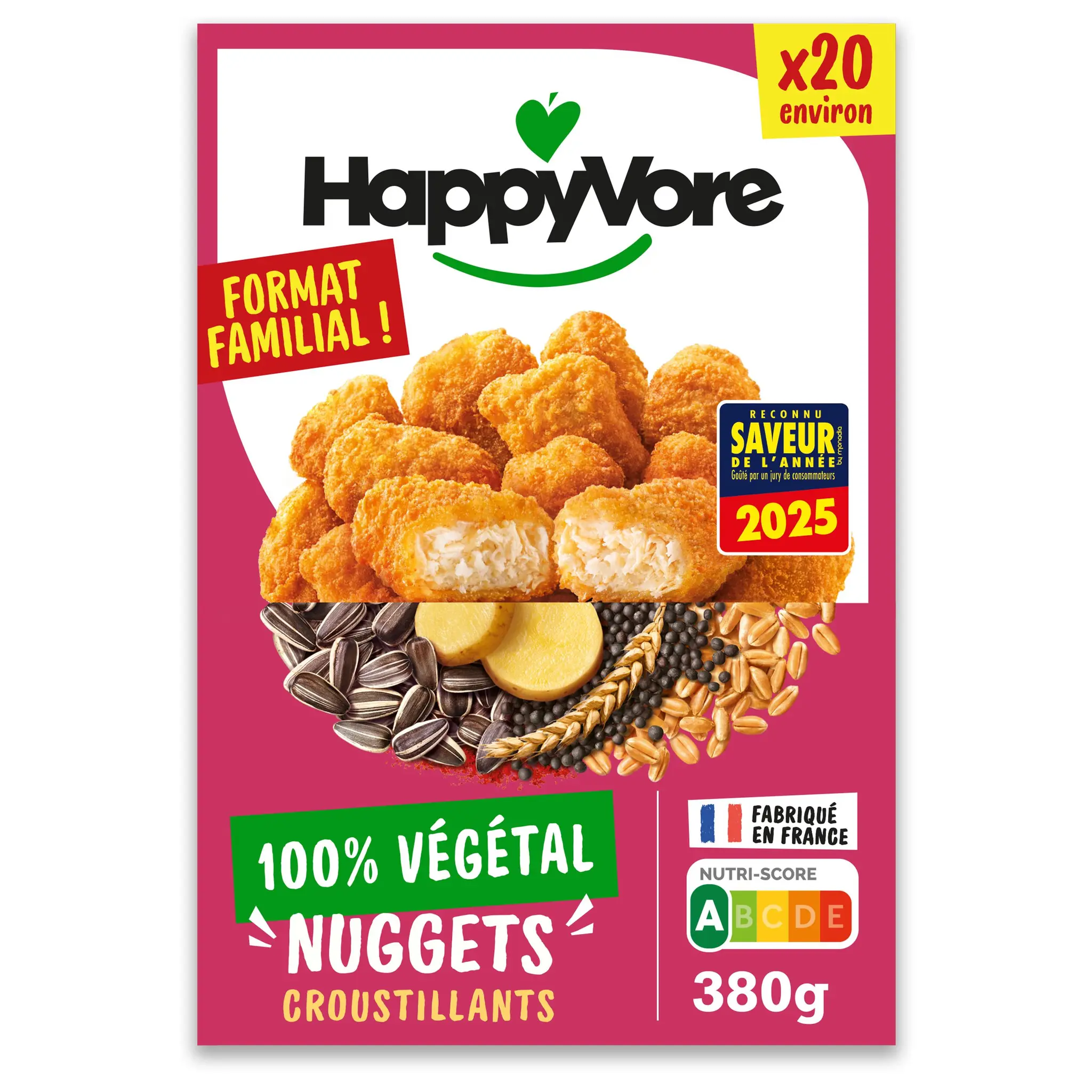 HAPPYVORE Alternatives végétales nuggets gourmands