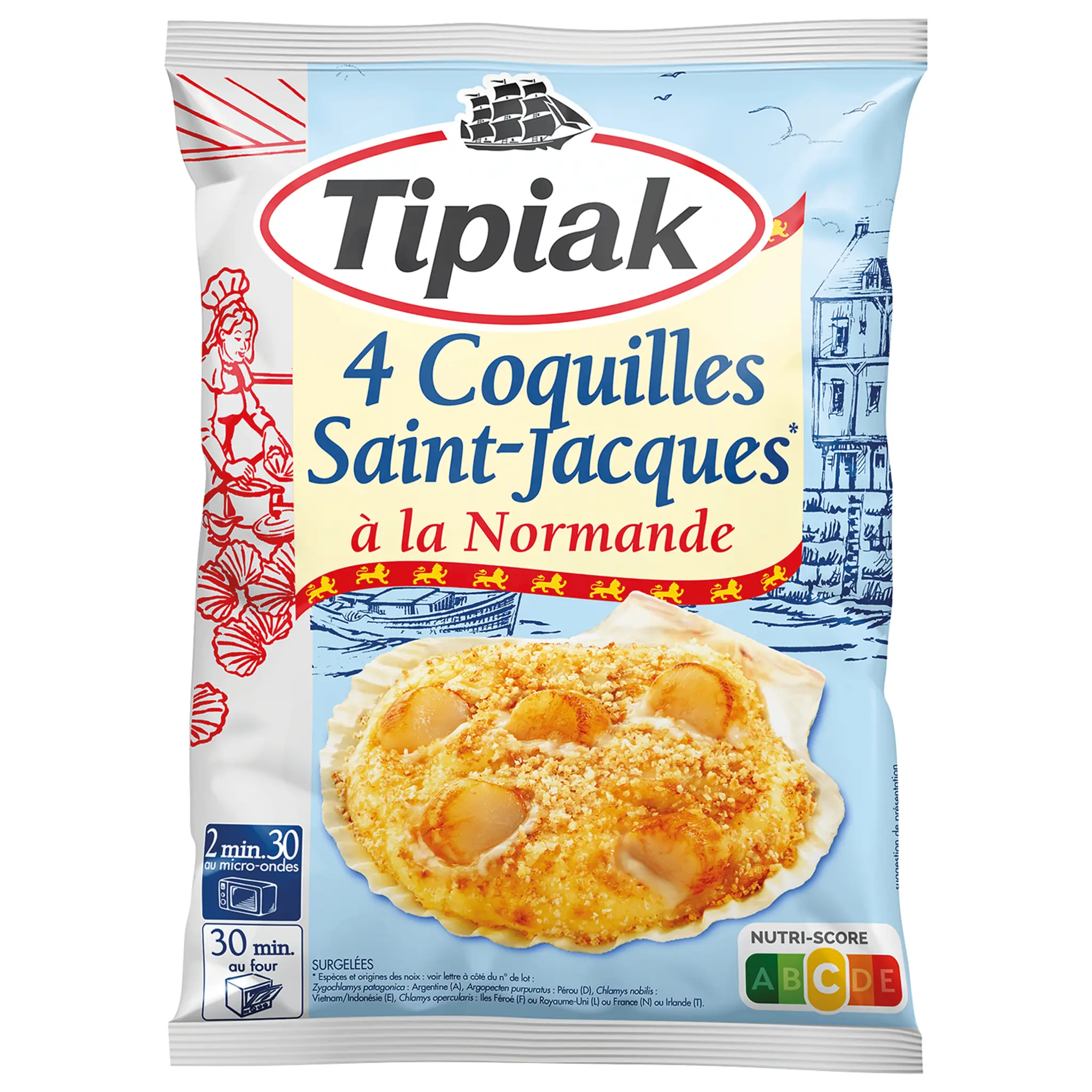 TIPIAK Coquilles Saint-Jacques à la normande