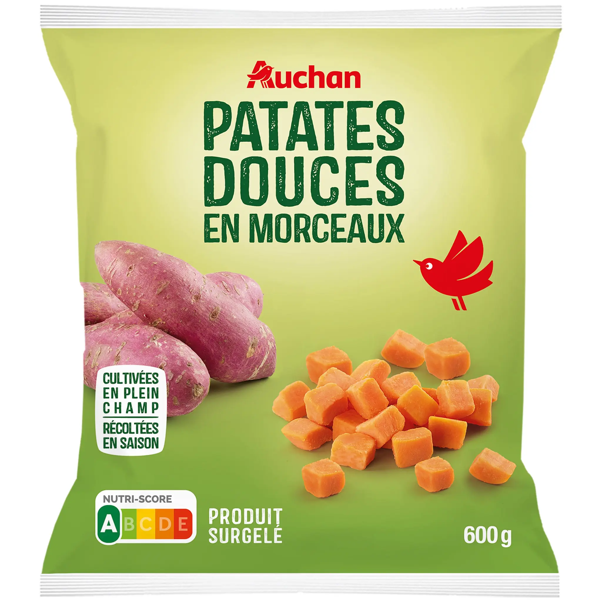 AUCHAN Patates douces en morceaux