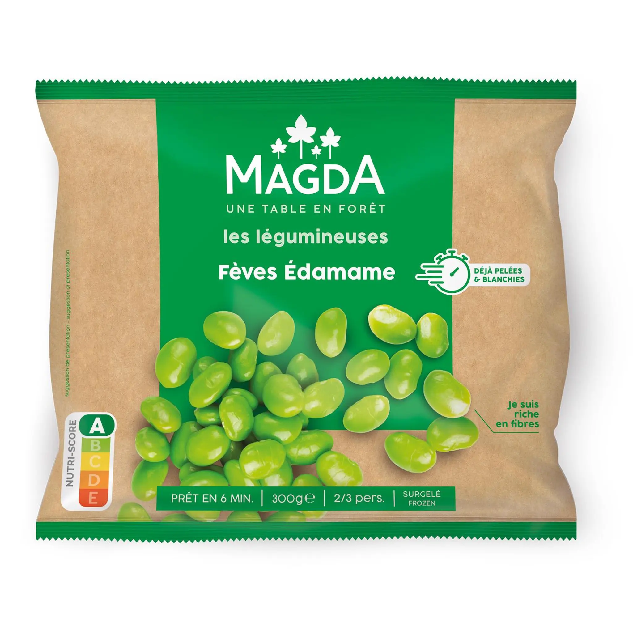 MAGDA Fèves de soja edamame surgelés
