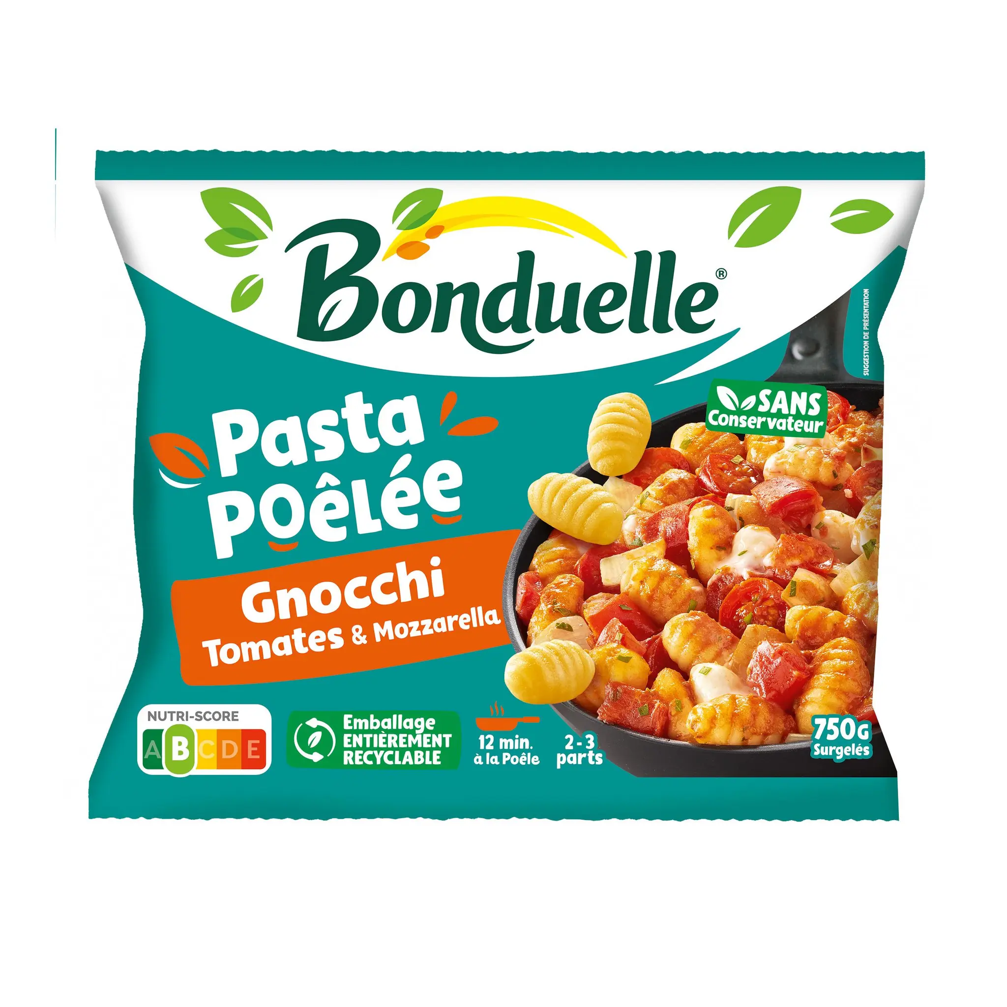 BONDUELLE Pasta Poêlée gnocchis tomates mozzarella