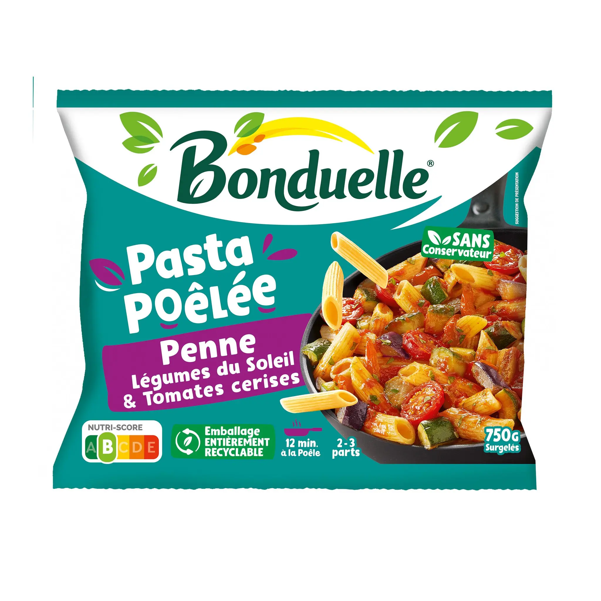 BONDUELLE Pasta poêlée penne légumes du soleil tomates cerises