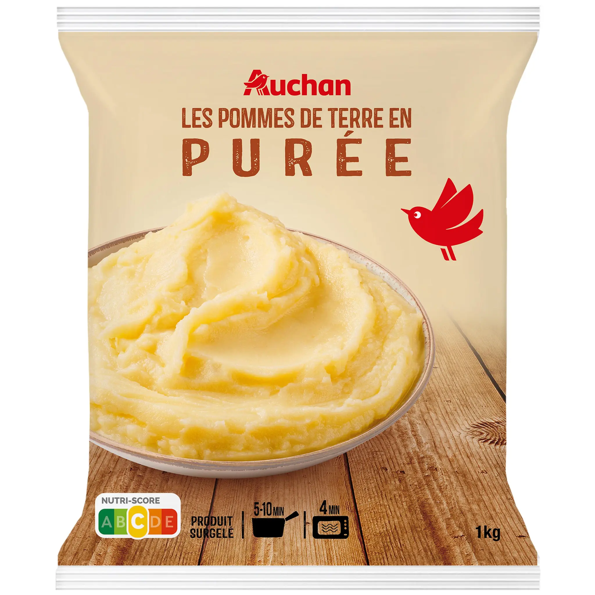 AUCHAN Purée cuisinée de pommes de terre