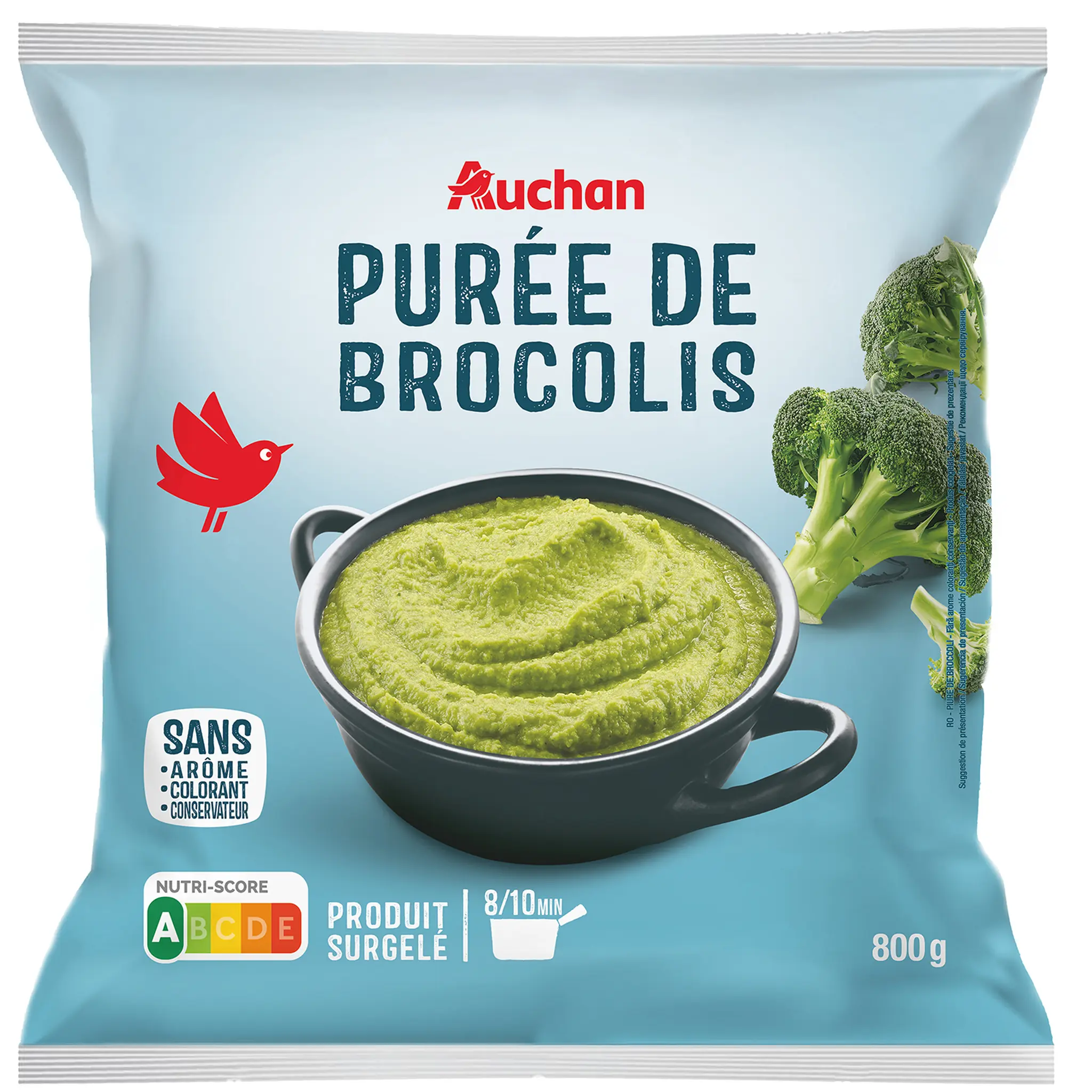 AUCHAN Purée de brocolis