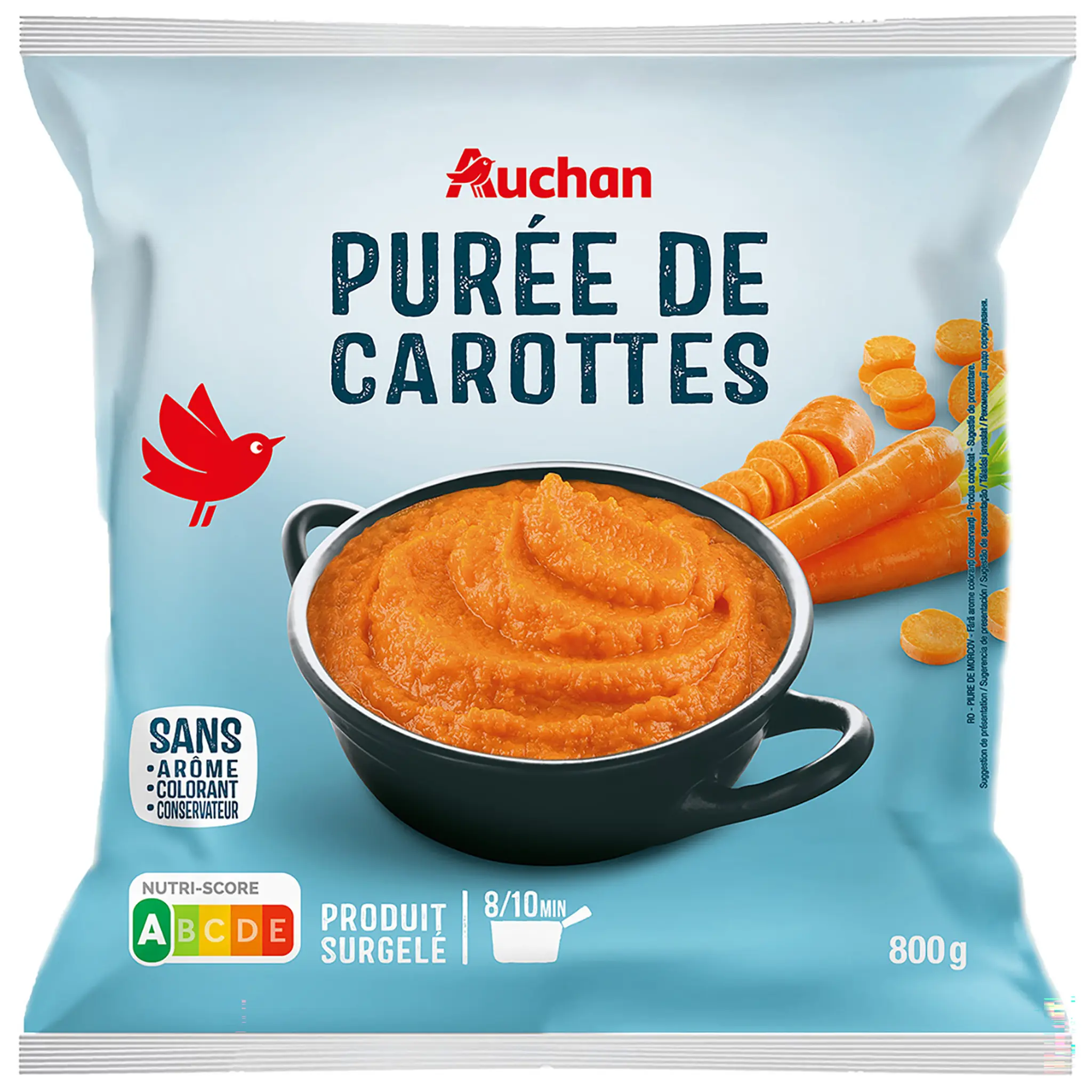 AUCHAN Purée de carottes