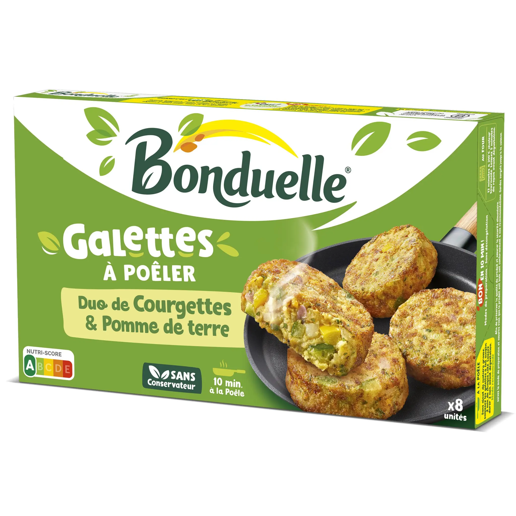 BONDUELLE Galettes a poêler duo de courgettes et pomme de terre