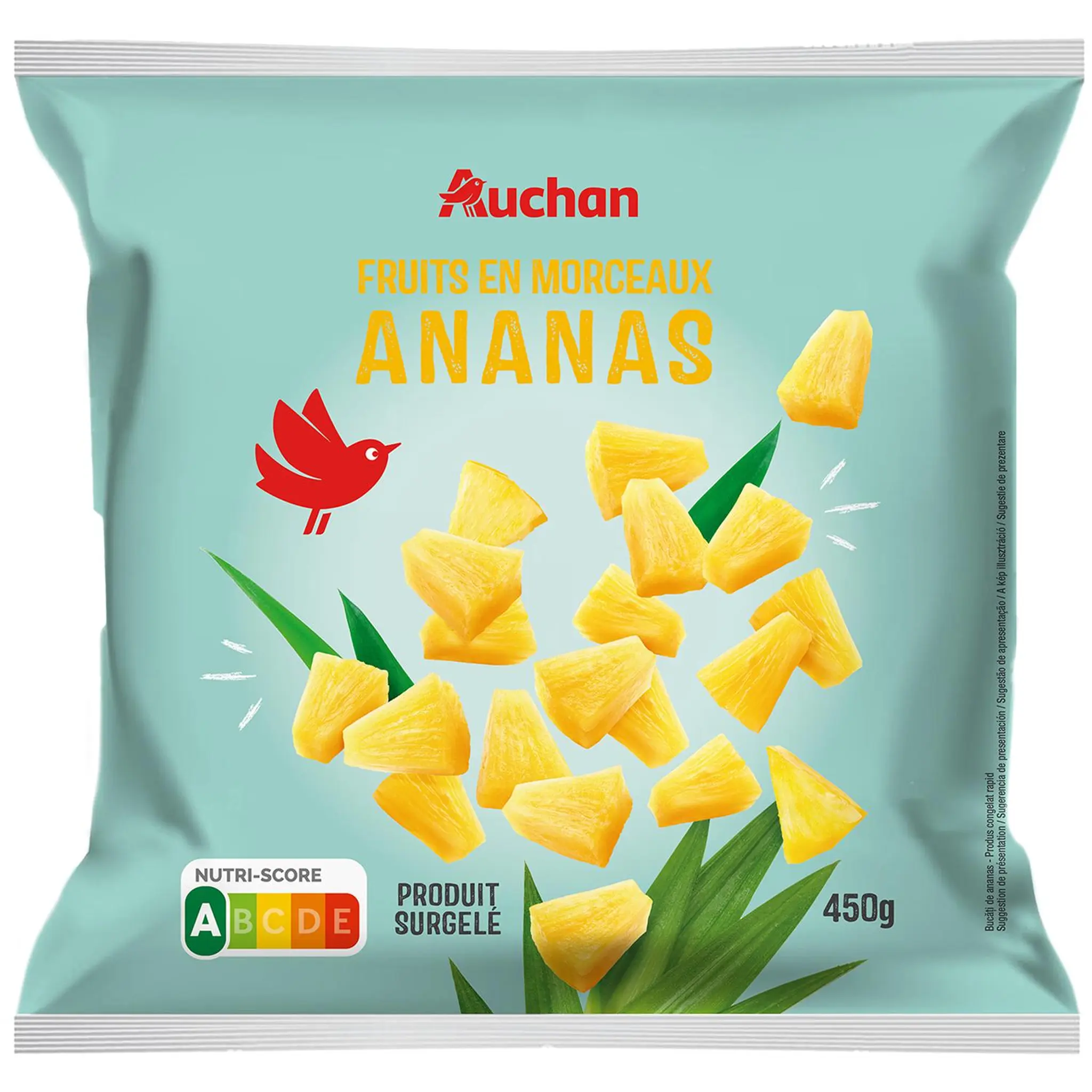 AUCHAN Ananas en morceaux