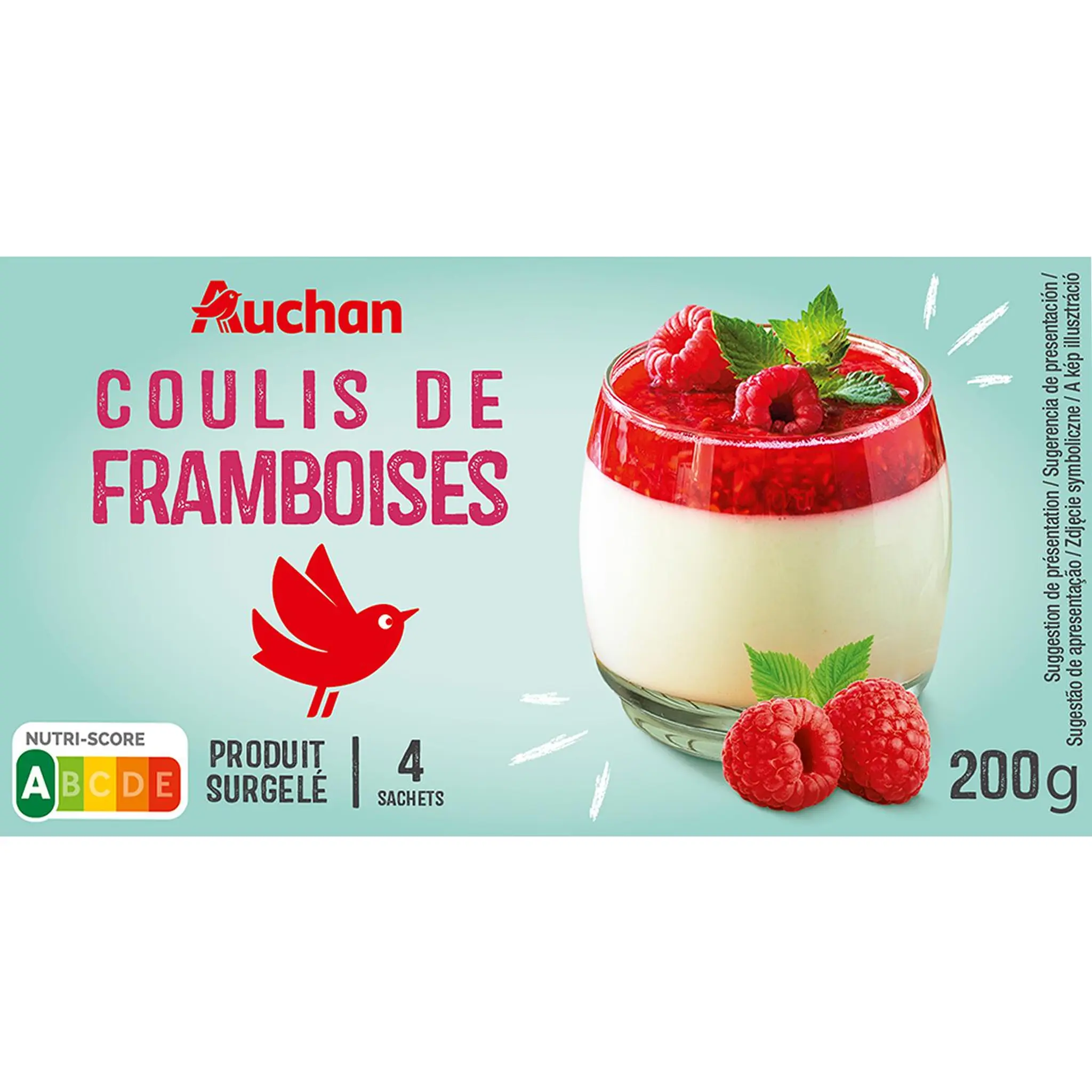 AUCHAN Coulis de framboise