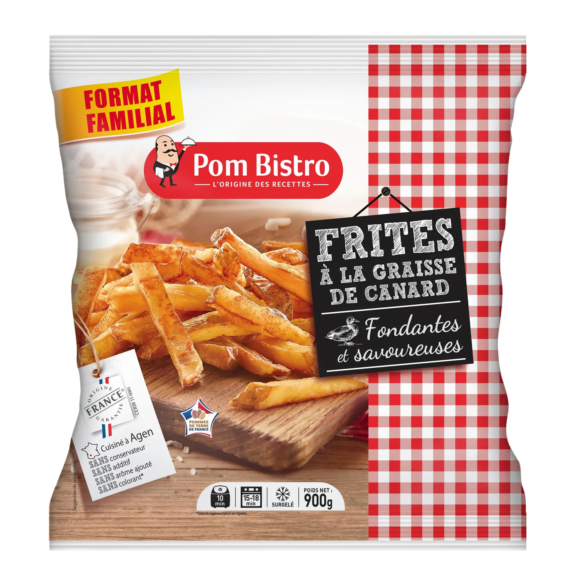 POM BISTRO Frites cuisinées à la graisse de canard extra fines four