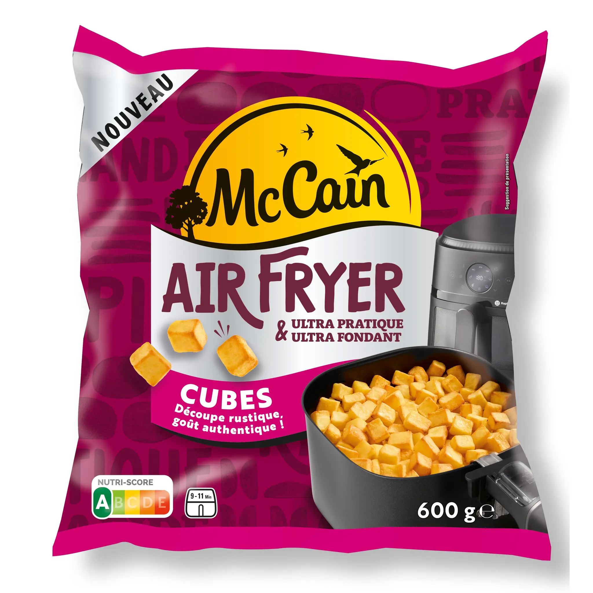 MCCAIN Pommes de terre cubes airfryer