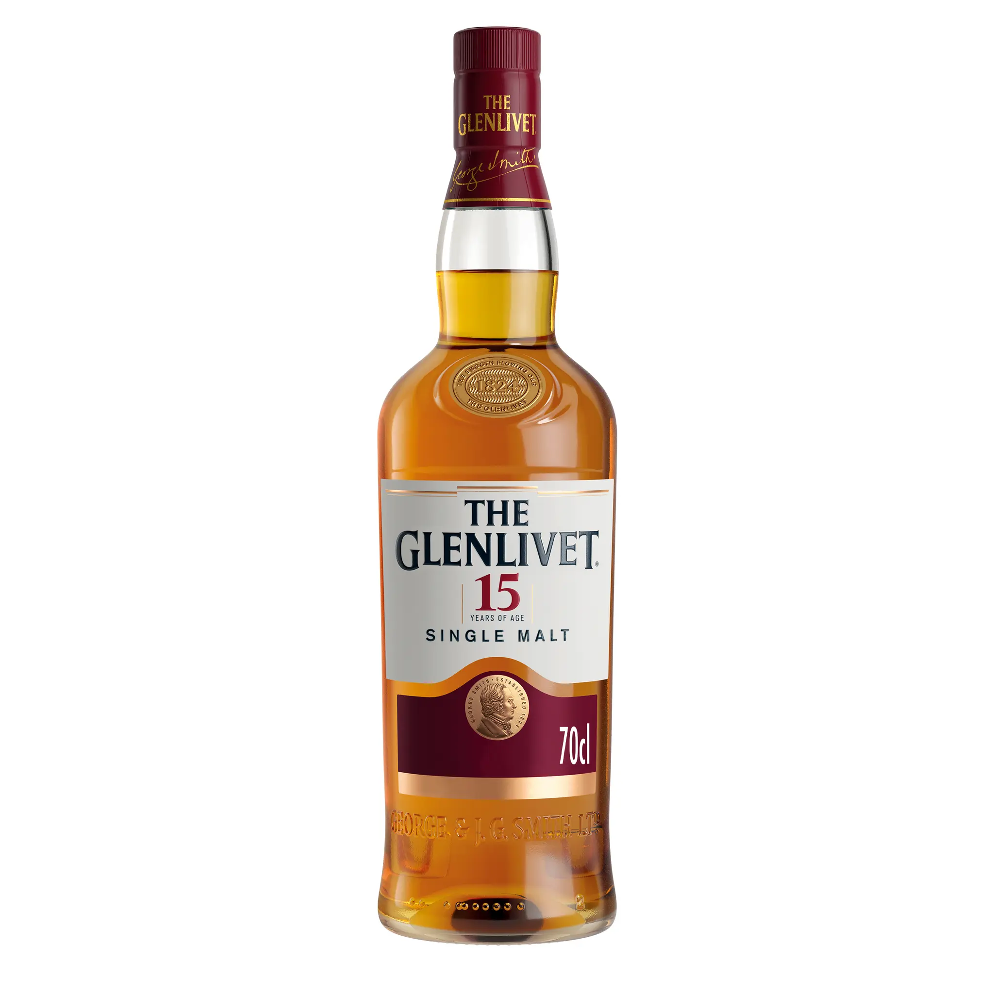 THE GLENLIVET Scotch whisky single malt écossais 40% 15 ans