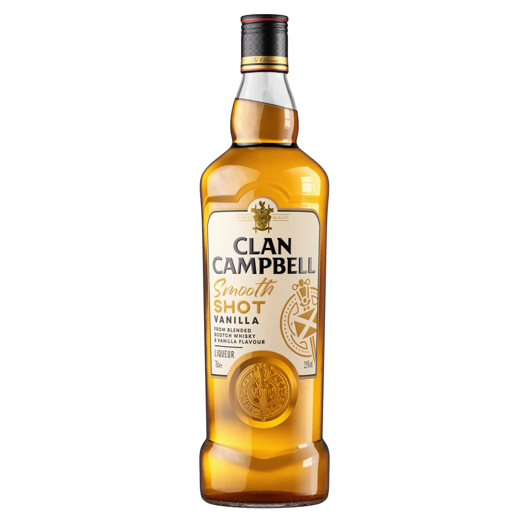 CLAN CAMPBELL Smooth Shot Liqueur à base de whisky blend scotch et vanille 25%