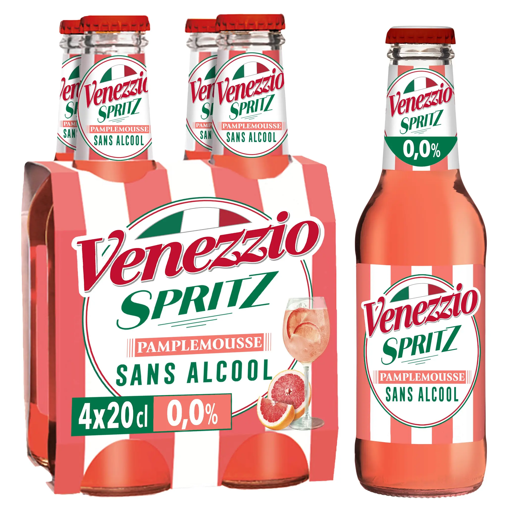 VENEZZIO Spritz Cocktail pétillant pamplemousse 0%