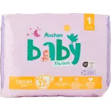 AUCHAN BABY Couches nouveau né taille 1 (2-5 kg)