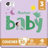 AUCHAN BABY Couches taille 3 (4-9kg)