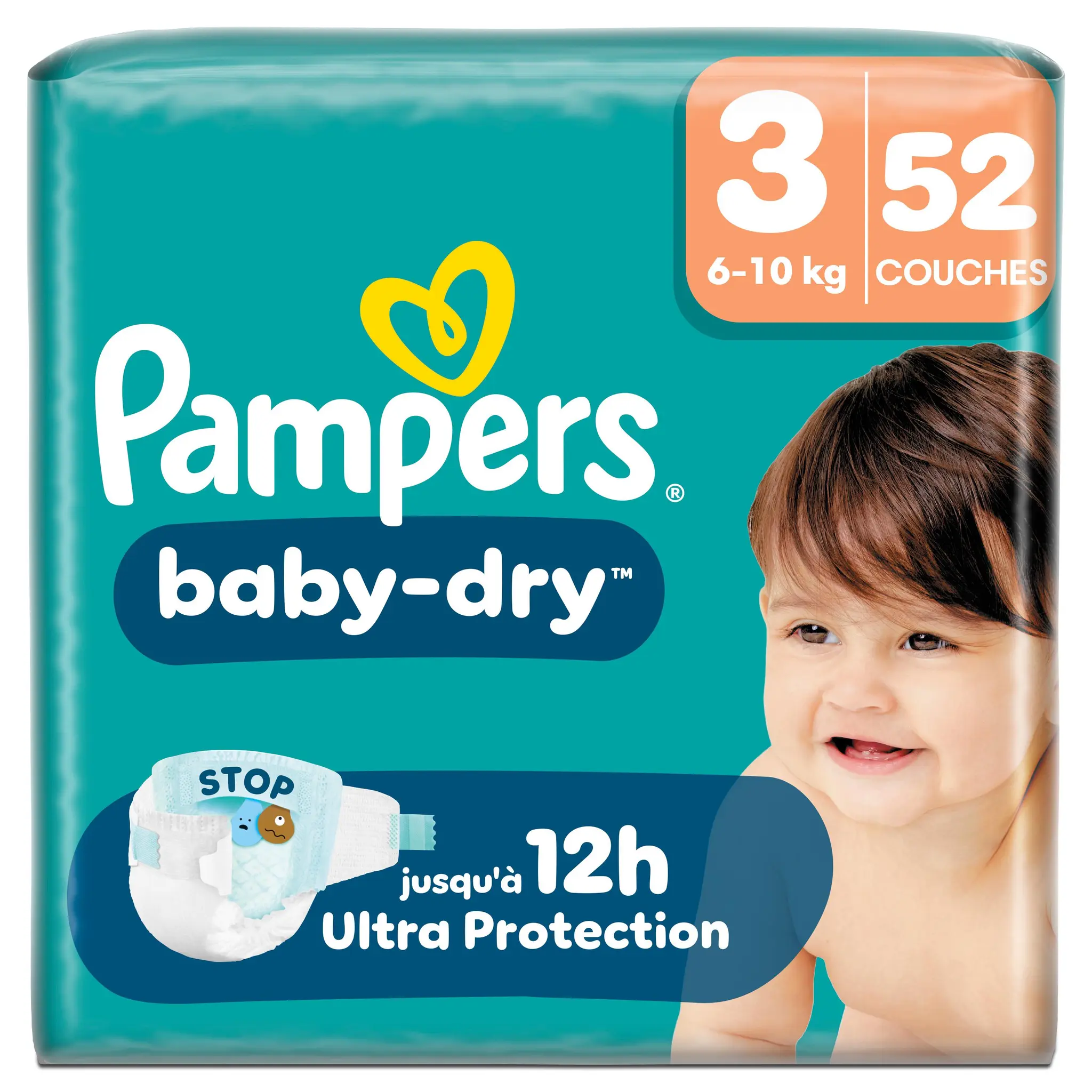 PAMPERS Baby Dry couches taille 3 (6-10kg)