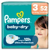 PAMPERS Baby Dry couches taille 3 (6-10kg)