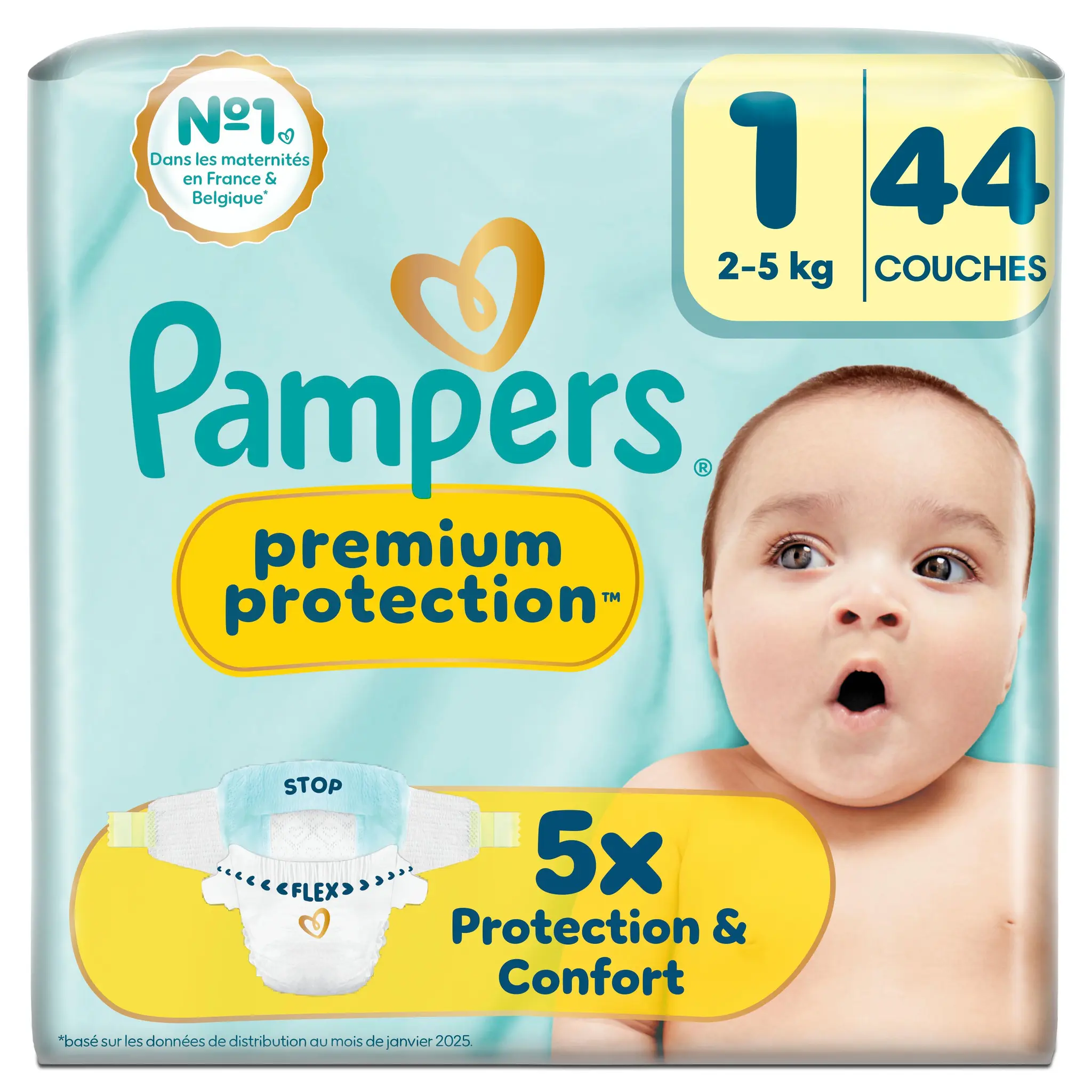 PAMPERS Premium Protection couches taille 1 (2-5kg)