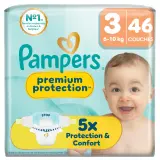 PAMPERS Premium Protection couches taille 3 (6-10kg)
