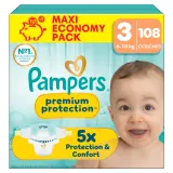 PAMPERS Premium Protection couches taille 3 (6-10kg)