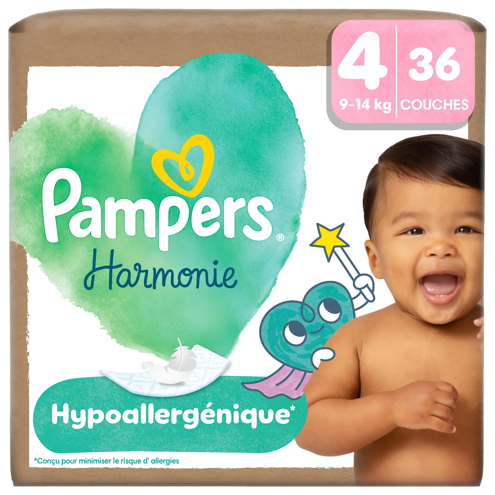PAMPERS Harmonie couches taille 4 (9-14kg)