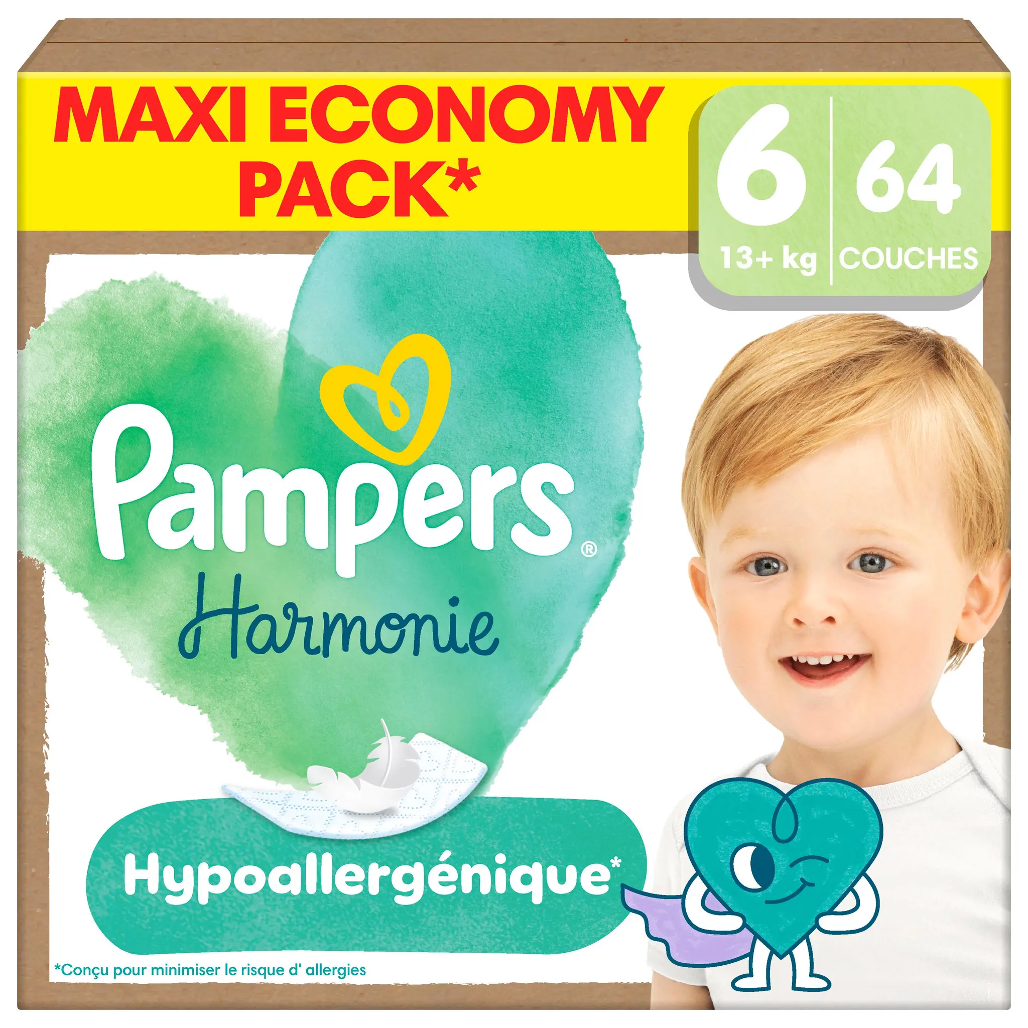 PAMPERS Harmonie couches taille 6 (13kg+)
