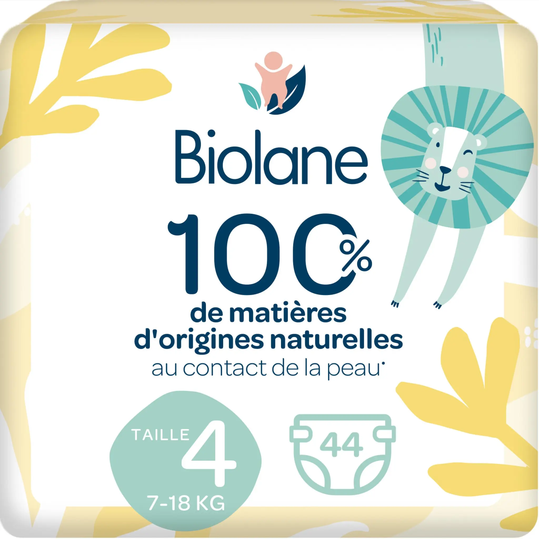 BIOLANE Couches naturelles 0% taille 4 ( 7-18kg )