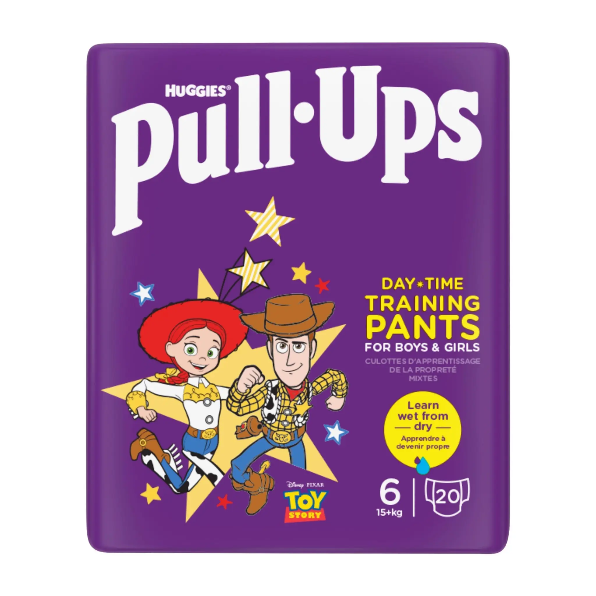 HUGGIES PULL UPS COUCHES CULOTTES TAILLE 6 15KG+