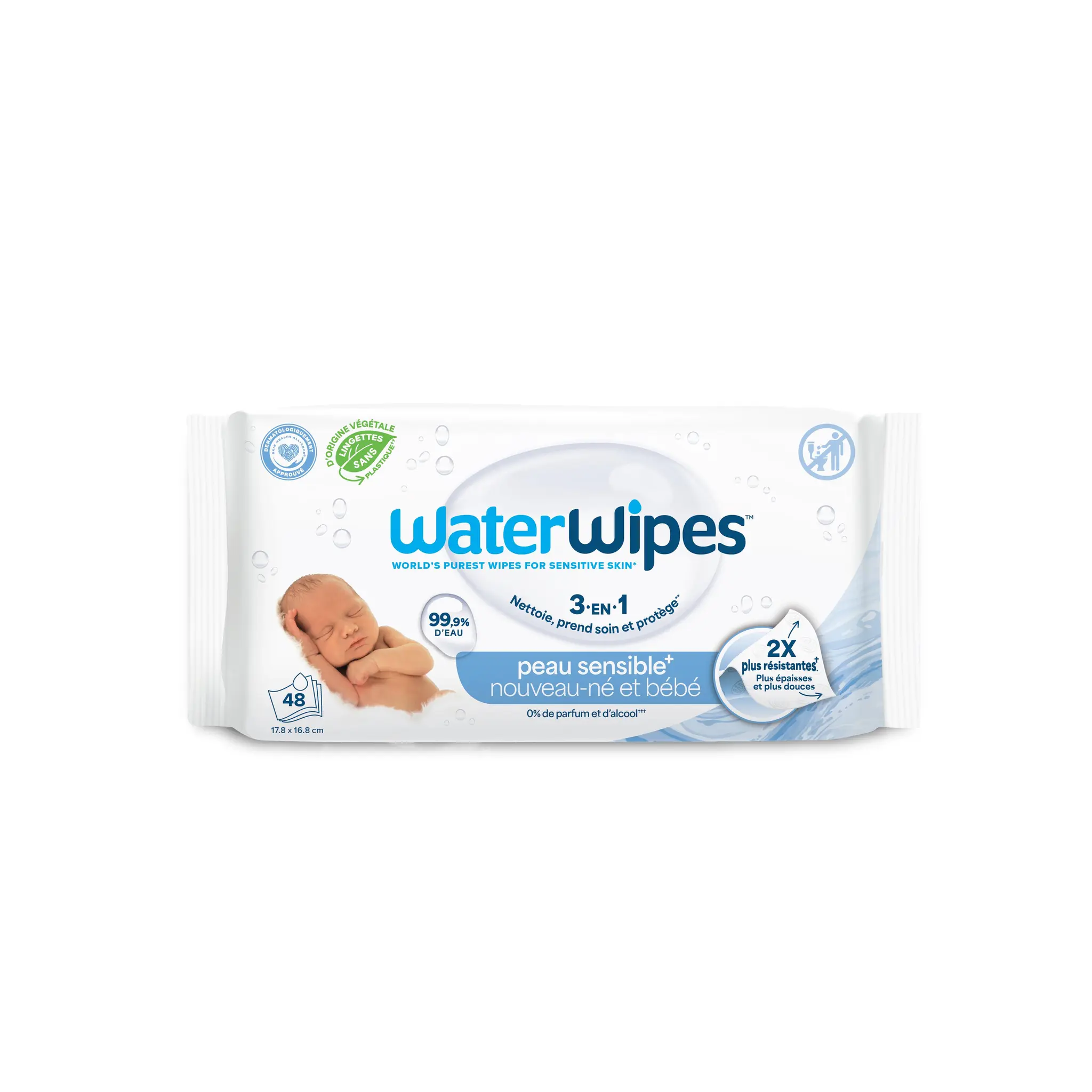 WATER WIPES Lingettes nettoyantes à l'eau pour bébé