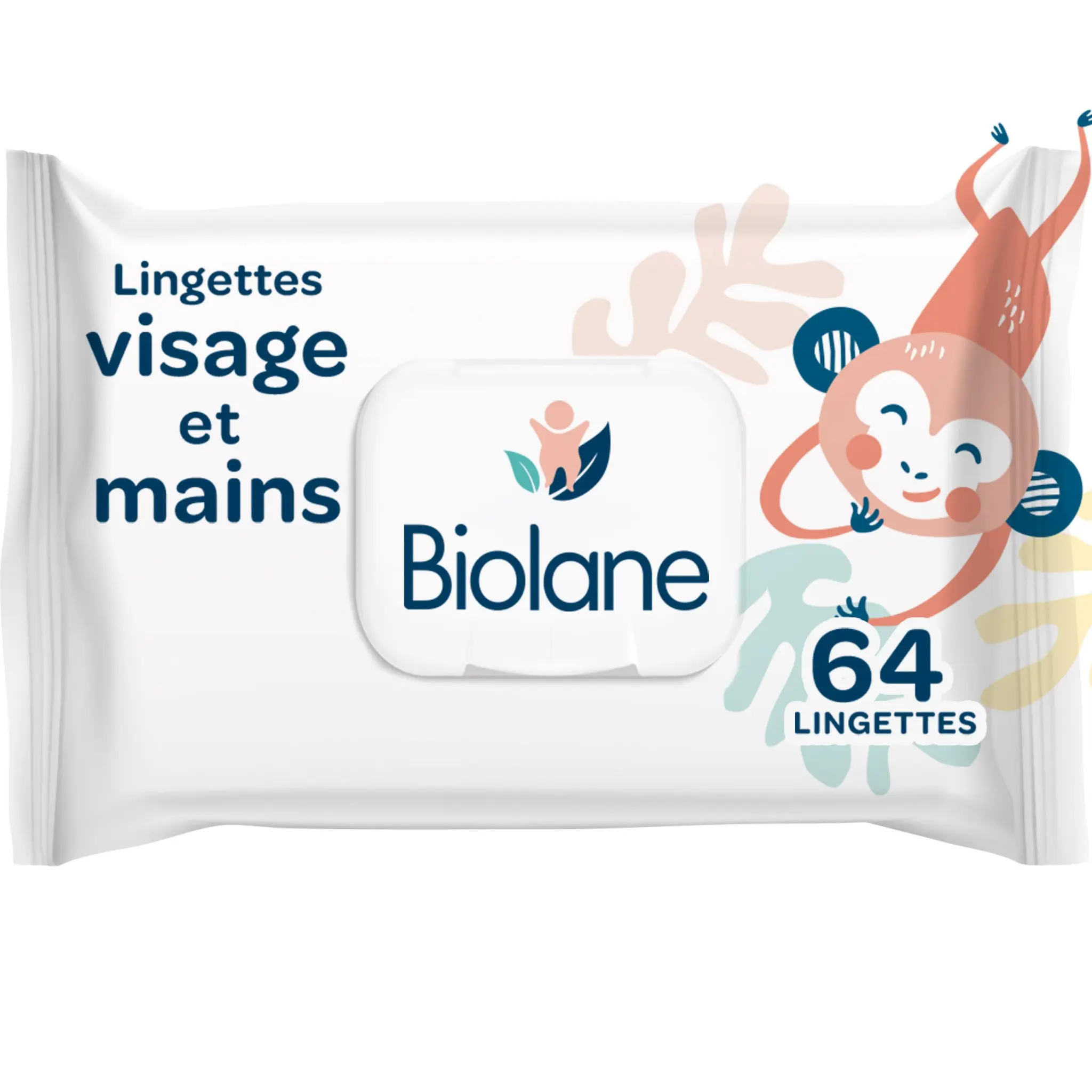BIOLANE Lingettes nettoyantes visage et mains