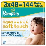 PAMPERS Aqua toucher doux lingettes pour bébé